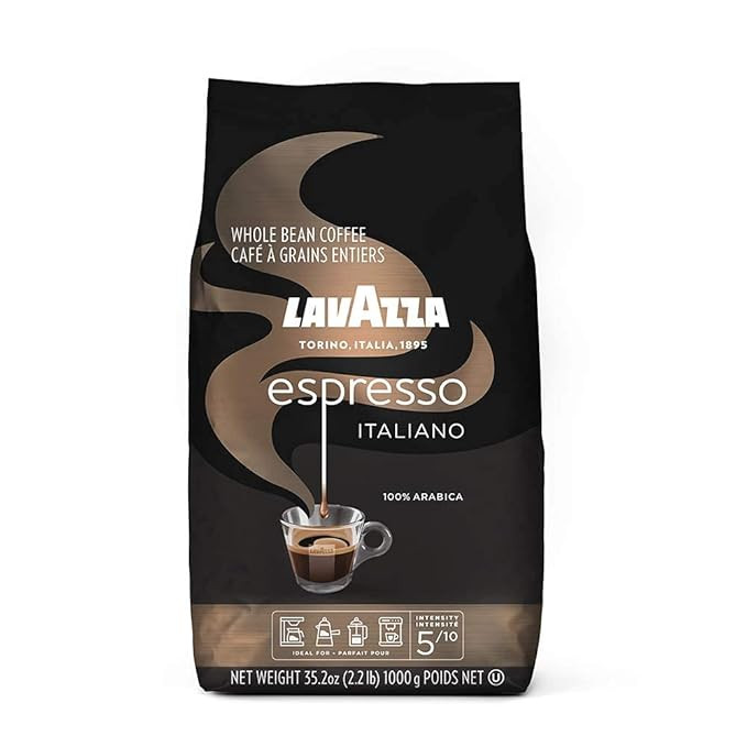 Lavazza Espresso Italiano Whole Bean Coffee Blend, Medium Roast,Premium Quality Arabic, 2.2 Pound... | Amazon (US)