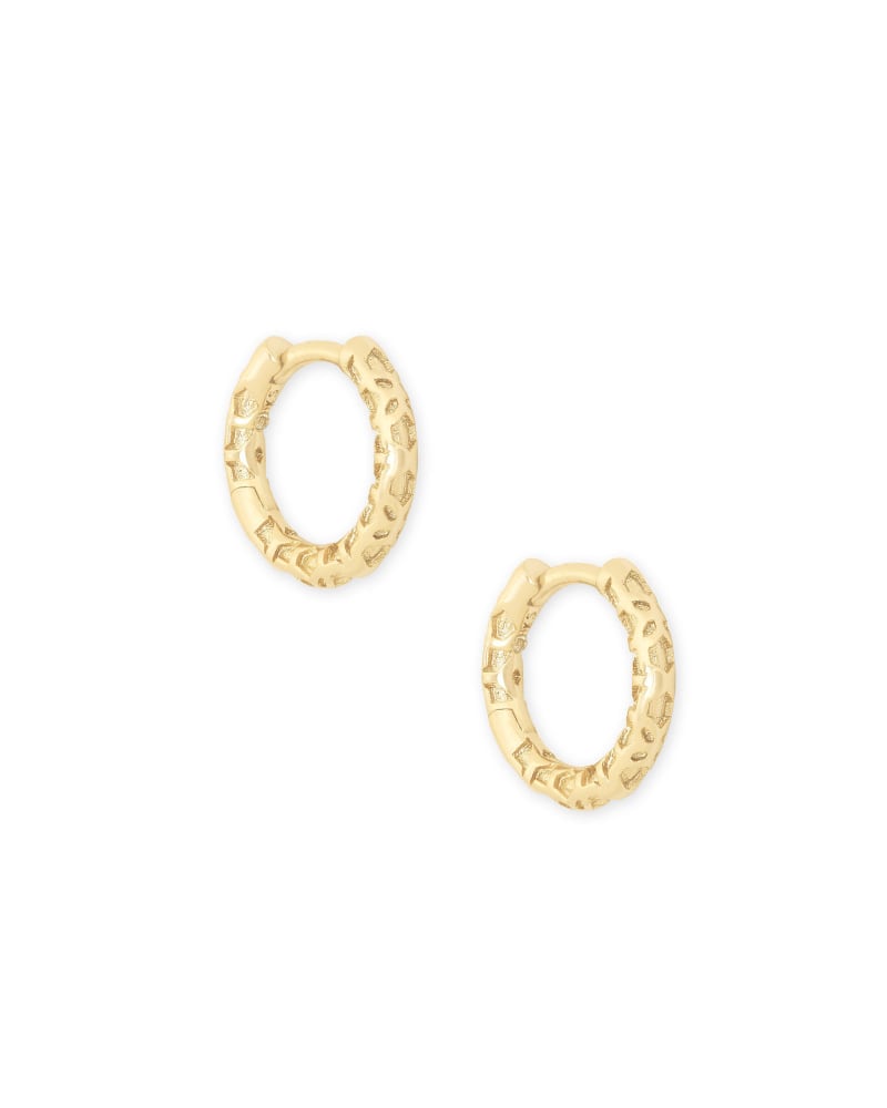 Maggie Huggie Earrings in Gold Filigree | Kendra Scott