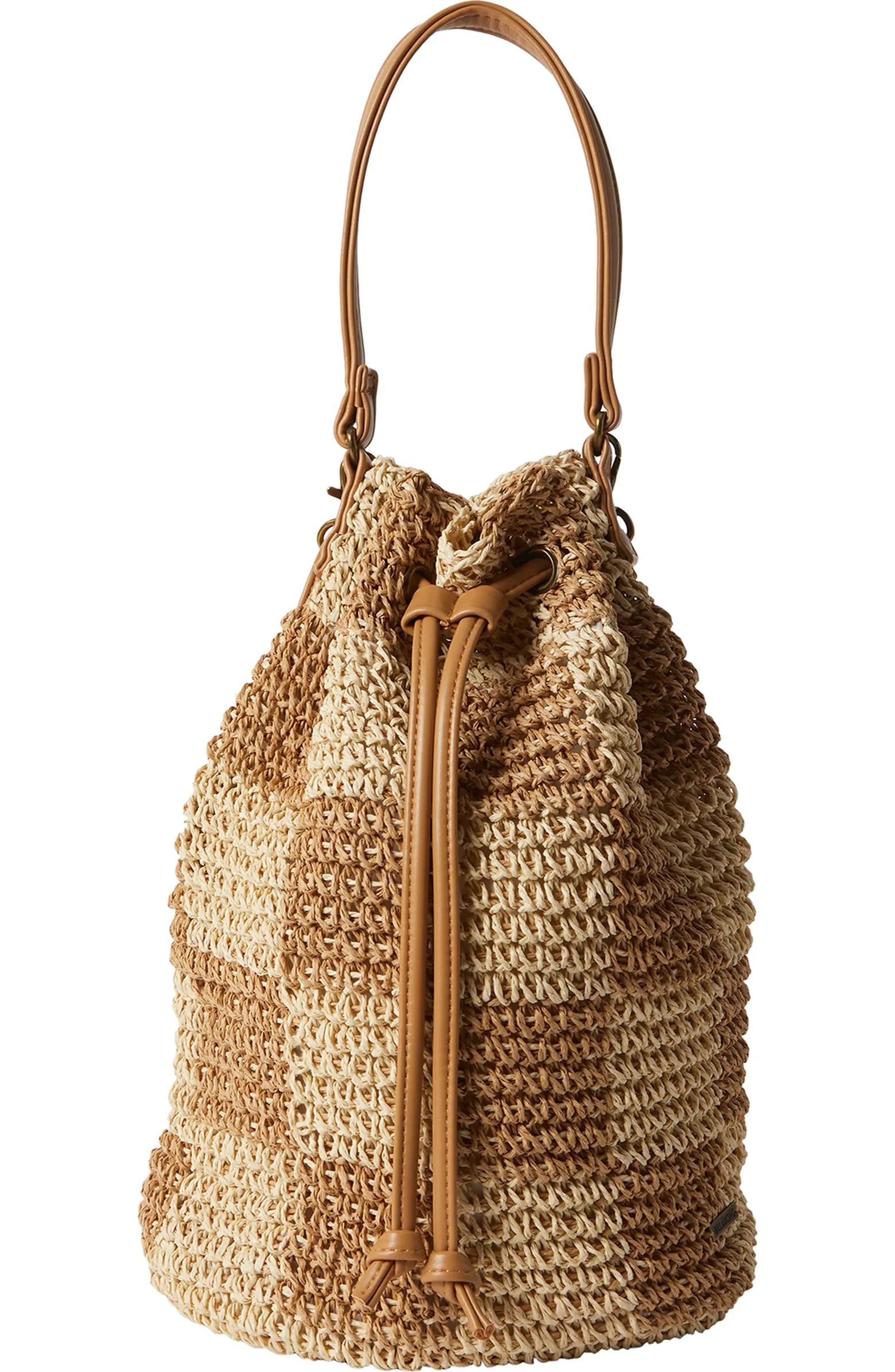 Billabong Travel More Straw Shoulder Bag | Nordstrom | Nordstrom