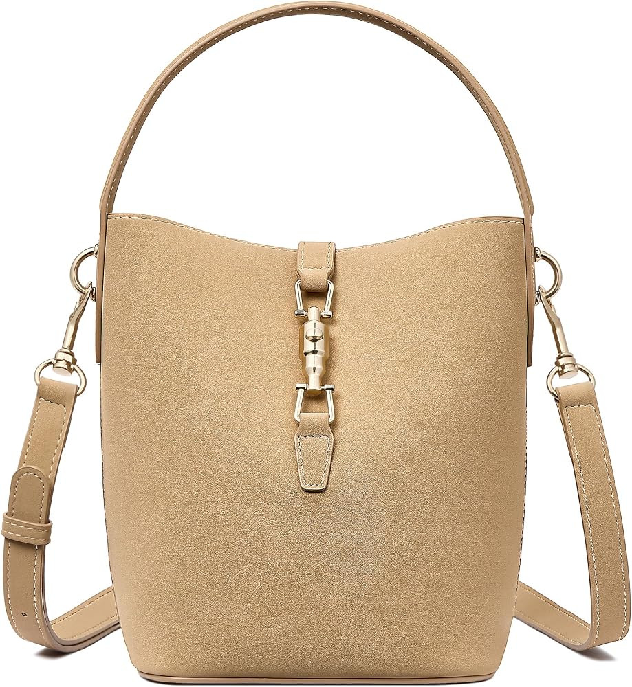 BOSTANTEN Small Bucket Bag Crossbody Purse Designer Handbag | Amazon (US)
