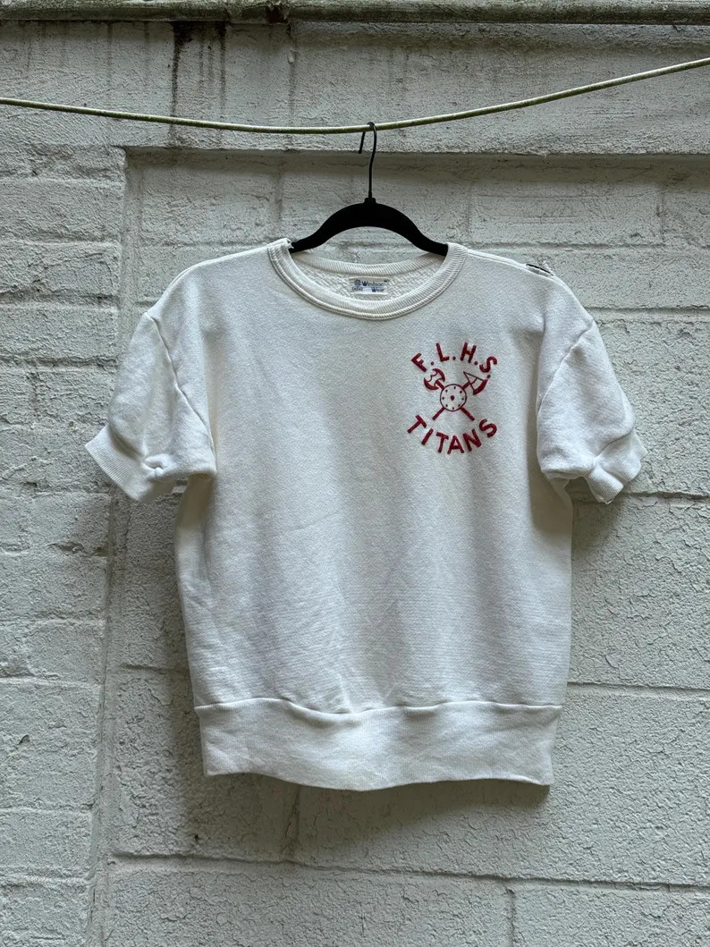 1950s Short Sleeve Titans Sweatshirt | S | | Etsy (Global)