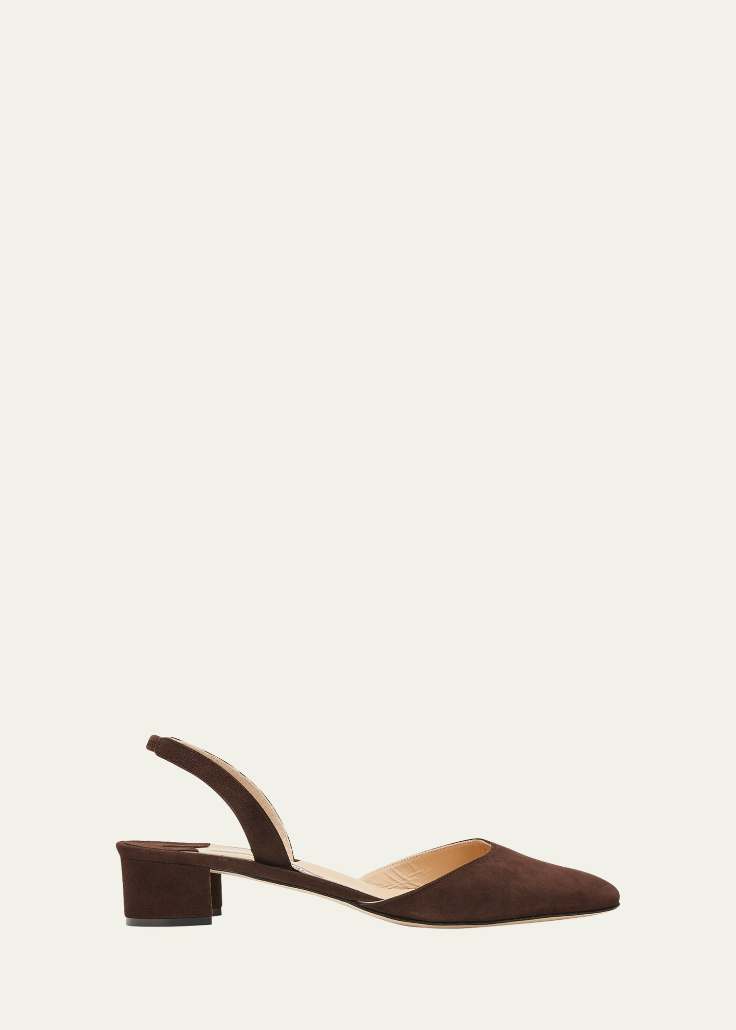 Manolo Blahnik Aspro Suede Slingback Ballerina Pumps | Bergdorf Goodman