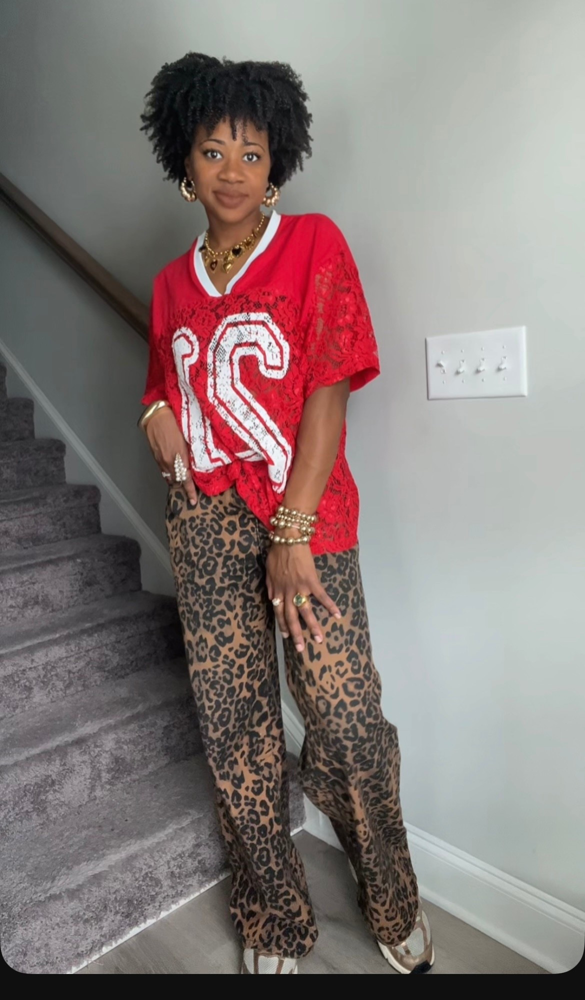 Lace jersey with cheetah print pant
Pants are fashion nova
#falloutfit #elevatedcasual

#LTKStyleTip #LTKFindsUnder50 #LTKSaleAlert