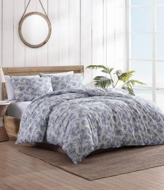 Pen And Ink Cotton Reversible Duvet Cover Mini Set | Dillard's