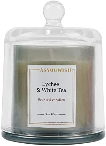 ASYOUWISH Aromatherapy Candles Gift Set for Women, Lychee& White Tea Scent, Plant Soy Wax Portable T | Amazon (US)