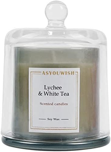 ASYOUWISH Aromatherapy Candles Gift Set for Women, Lychee& White Tea Scent, Plant Soy Wax Portable T | Amazon (US)