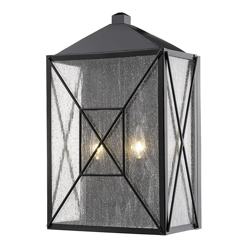 Millennium Lighting 18" 2-light Metal Outdoor Wall Bracket in Powder Coat Black | Walmart (US)