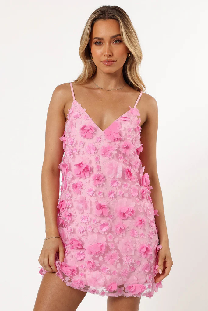 Freya Floral Mini Dress - Pink | Petal & Pup (US)