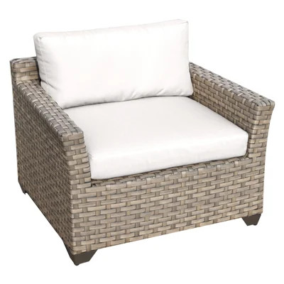 Rochford Patio Chair with Cushions Sol 72 Outdoor Color: White | Wayfair North America