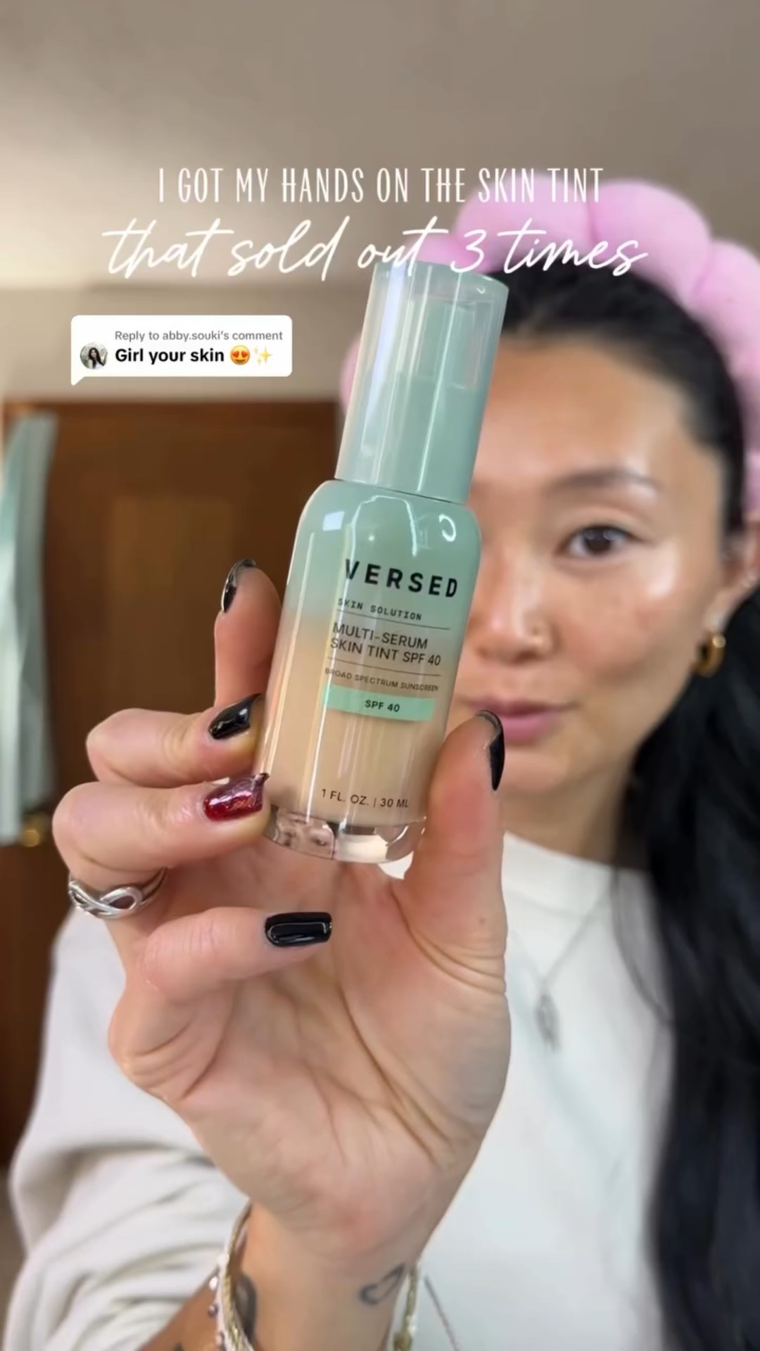 Your skin but better?! This skin tint has great coverage and feels like there is nothing on your face. 

It’s linked in my LTK. 🙃

Skin tint
Versed skin tint
No makeup makeup