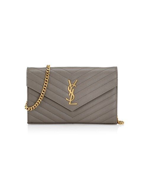 Envelope Triquilt Leather Wallet-On-Chain | Saks Fifth Avenue