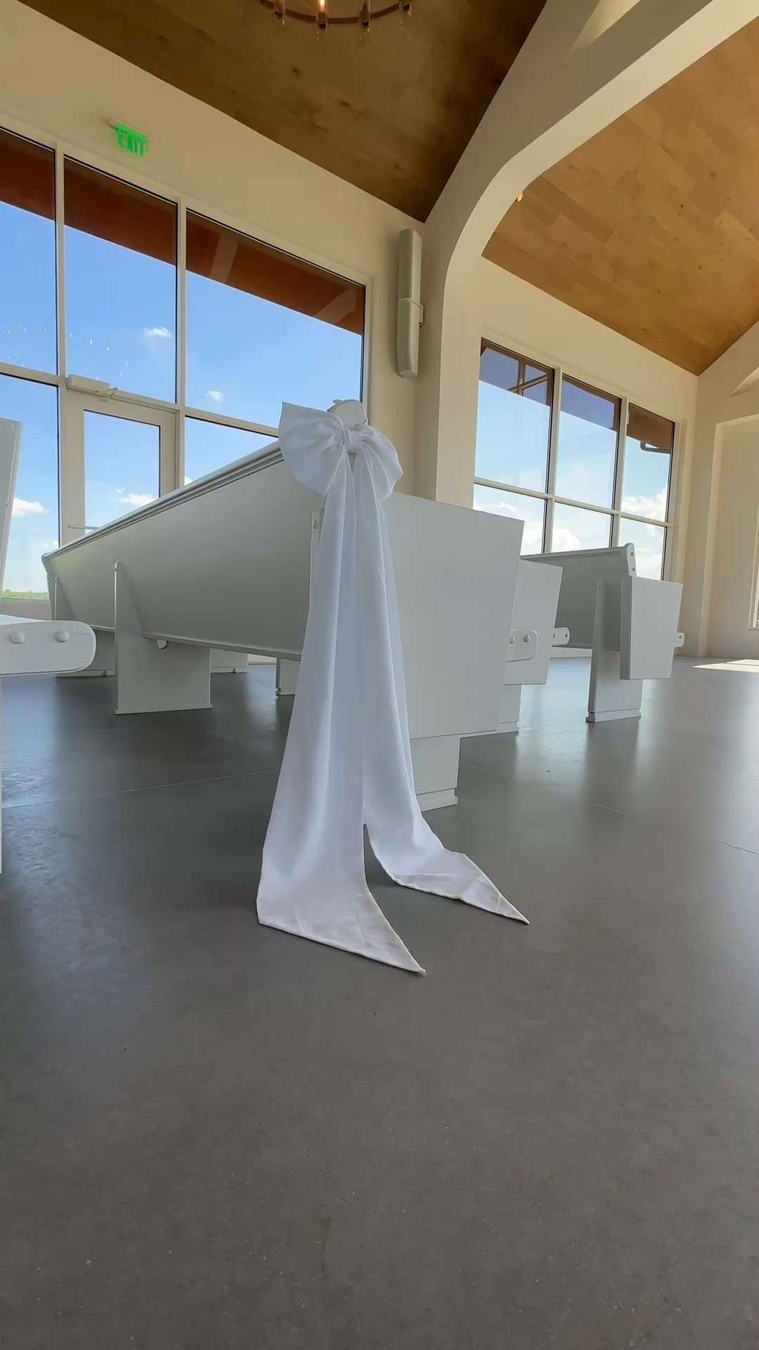 White bows that we used on the pews for our wedding!!🕊️ so obsessed. so many compliments!! I plan on finding ways to use again!! 

#LTKFindsUnder100 #LTKWedding #LTKHome