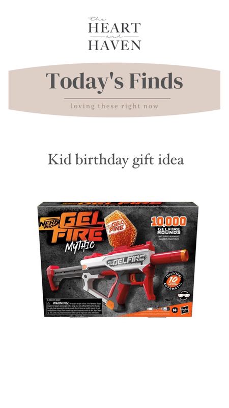 Gifted this to my 12 year old for his bday and then quickly had to buy one for the 8 year old to play too.  Tiny gel pellet launcher! 