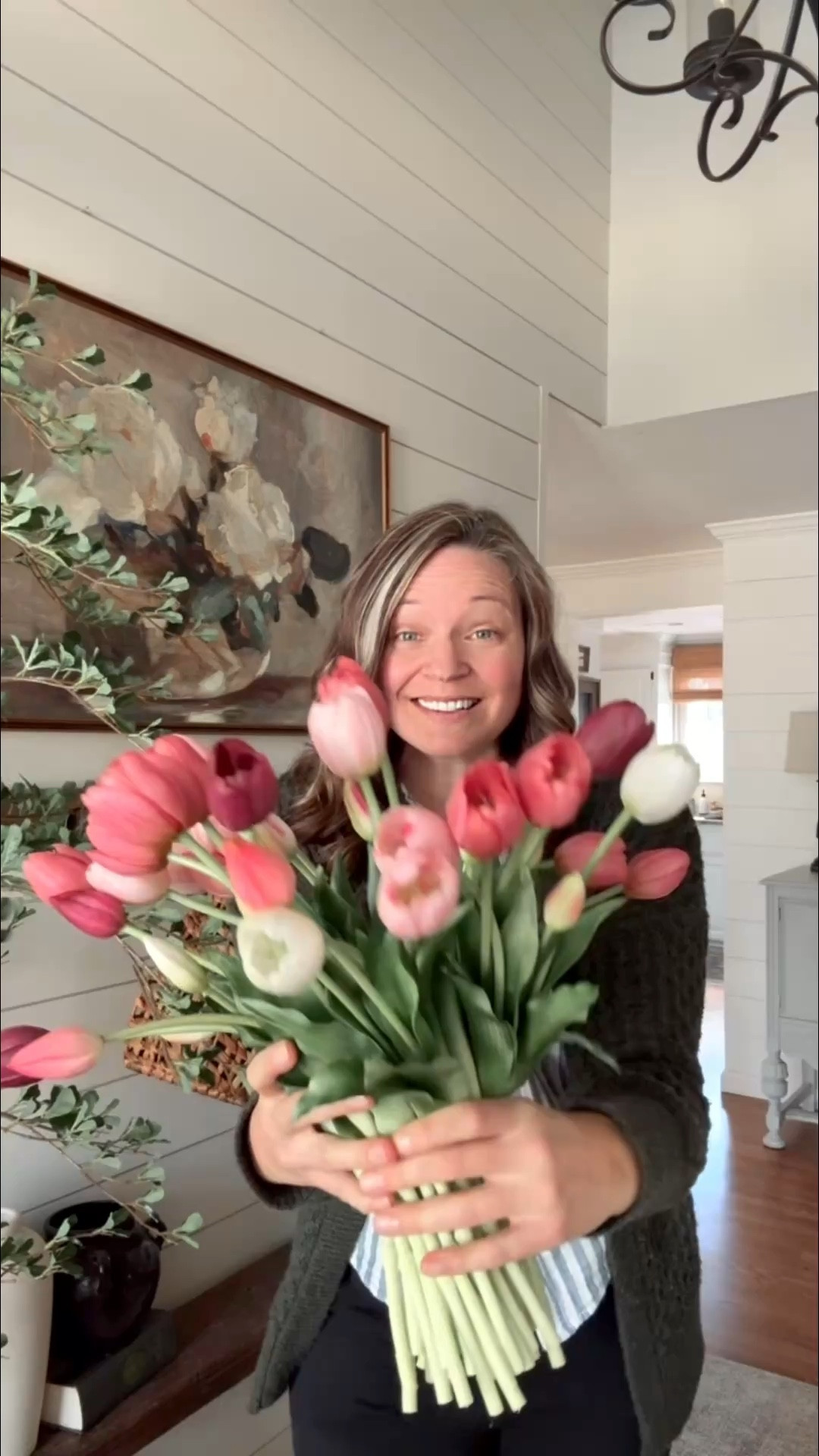 The most realistic tulips ever. And people are onto it because they’ve sold out a bunch of times. Add them in water for a realistic look or in a basket for a cottage look. 