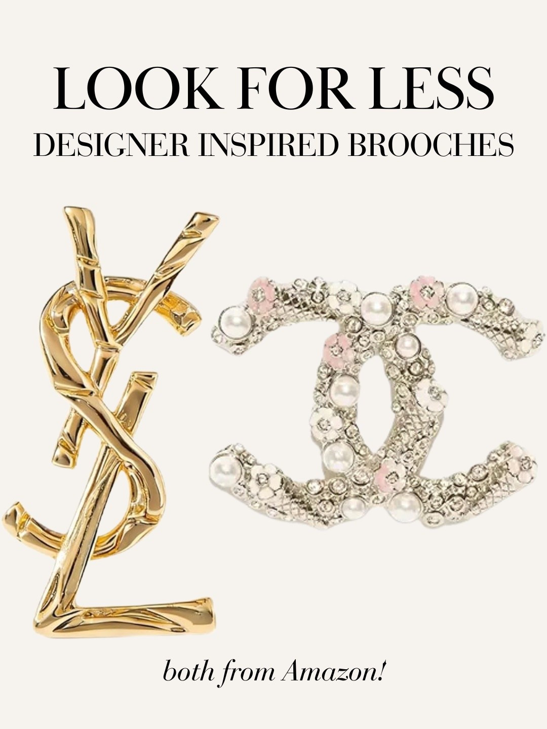 Designer inspired brooches for less on Amazon! YSL brooch, chanel brooch 

#LTKfindsunder50 #LTKstyletip