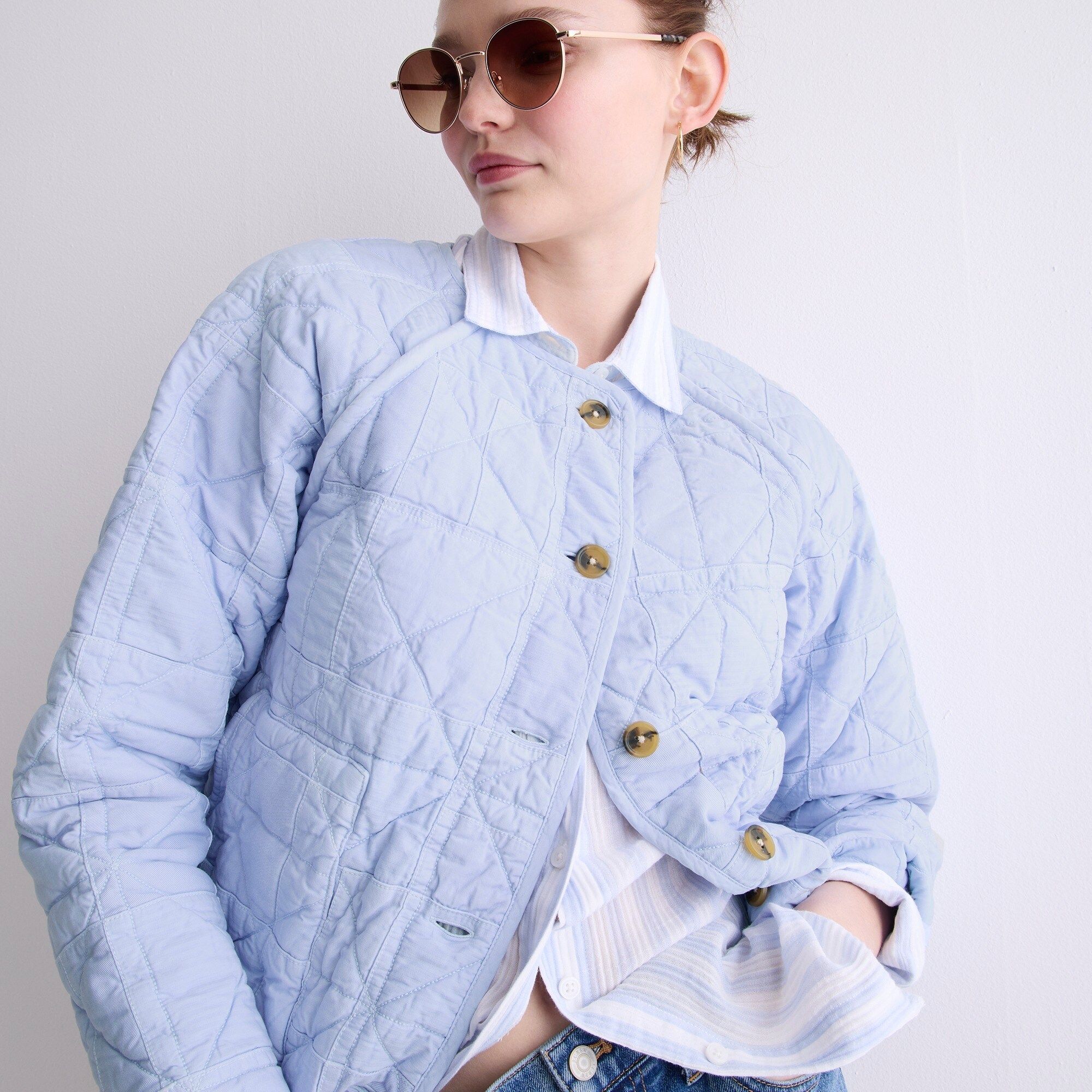 Quilted patchwork jacket | J.Crew US