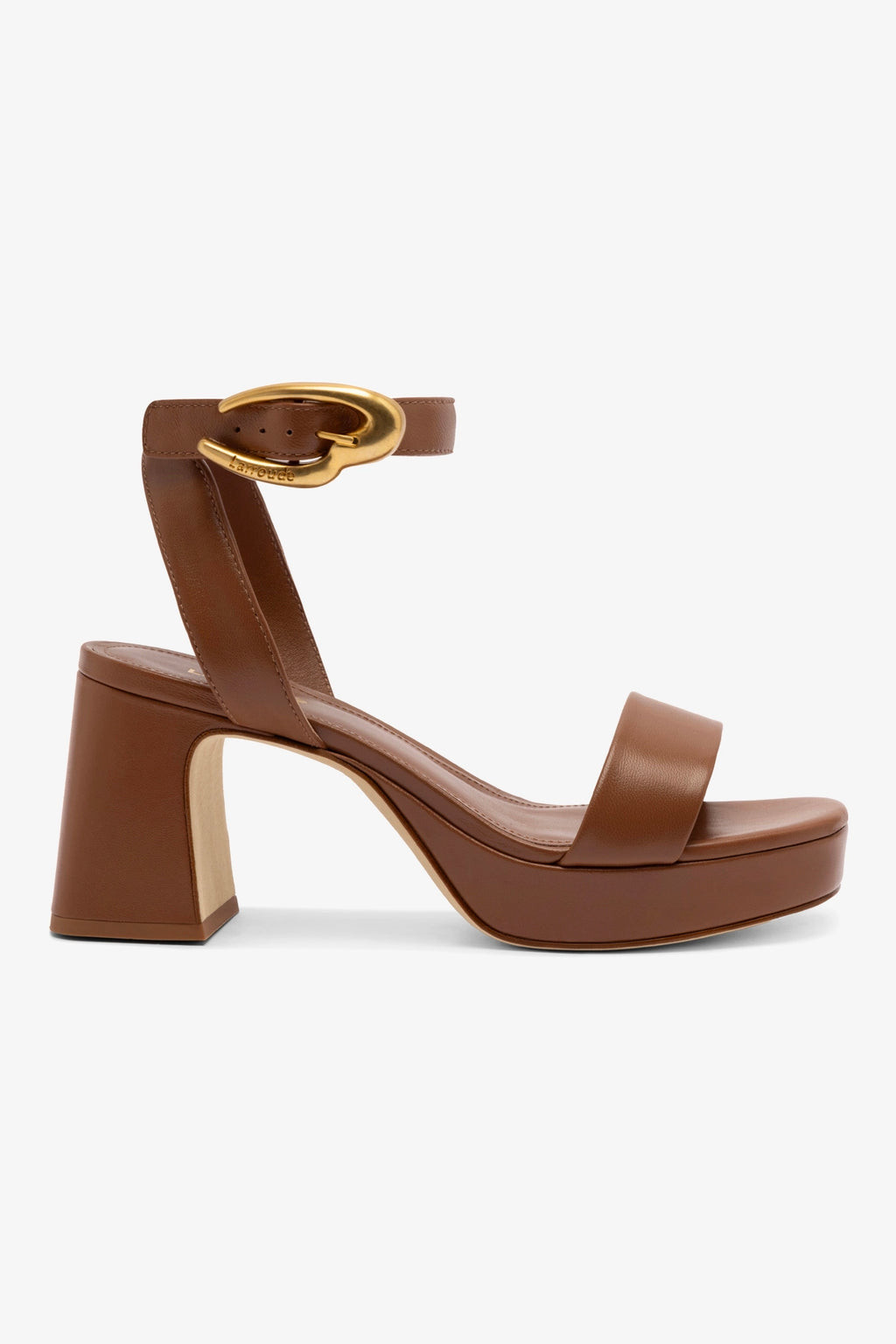 Dolly Verona Low Sandal In Caramel Leather | Larroude