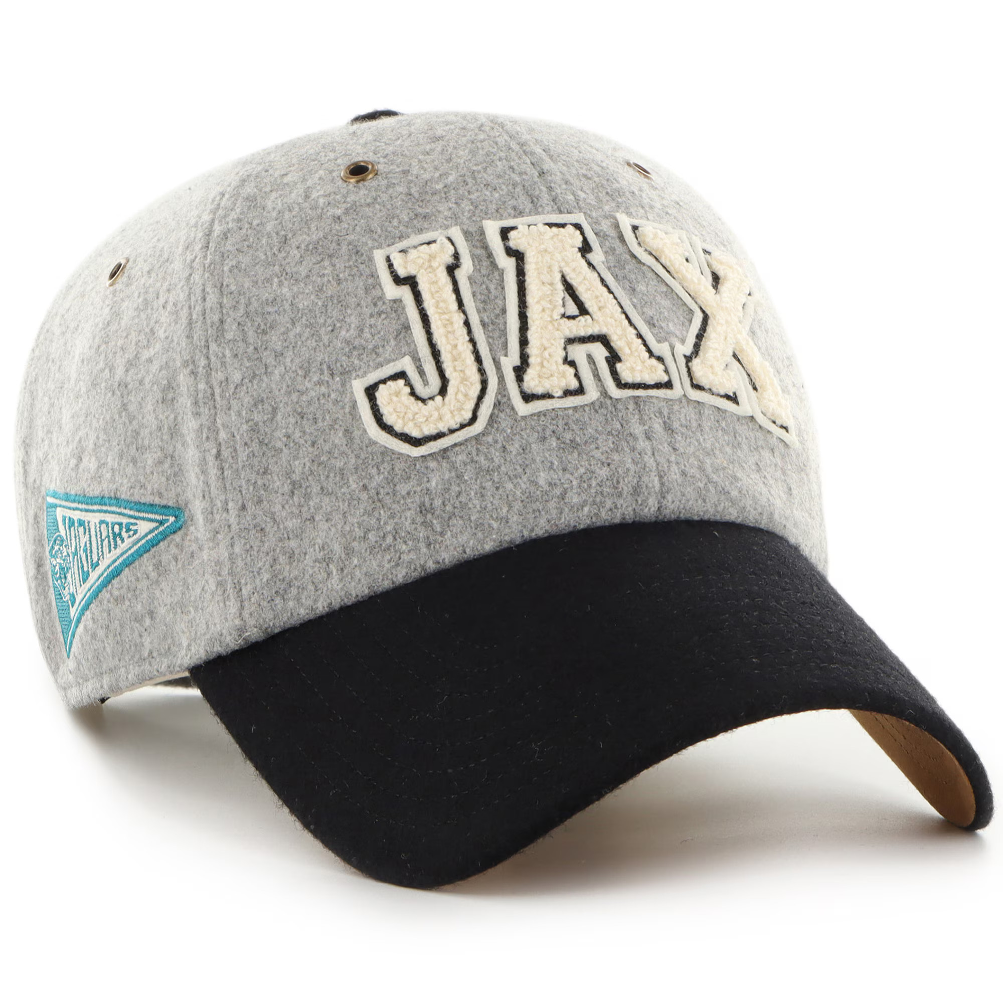 Jacksonville Jaguars Stoney Clover Lane x '47 Unisex Block Clean Up Adjustable Hat - Gray/Black | Fanatics