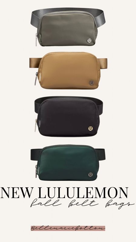 Fall color lululemon belt bags! 

#LTKitbag #LTKunder50 #LTKSeasonal