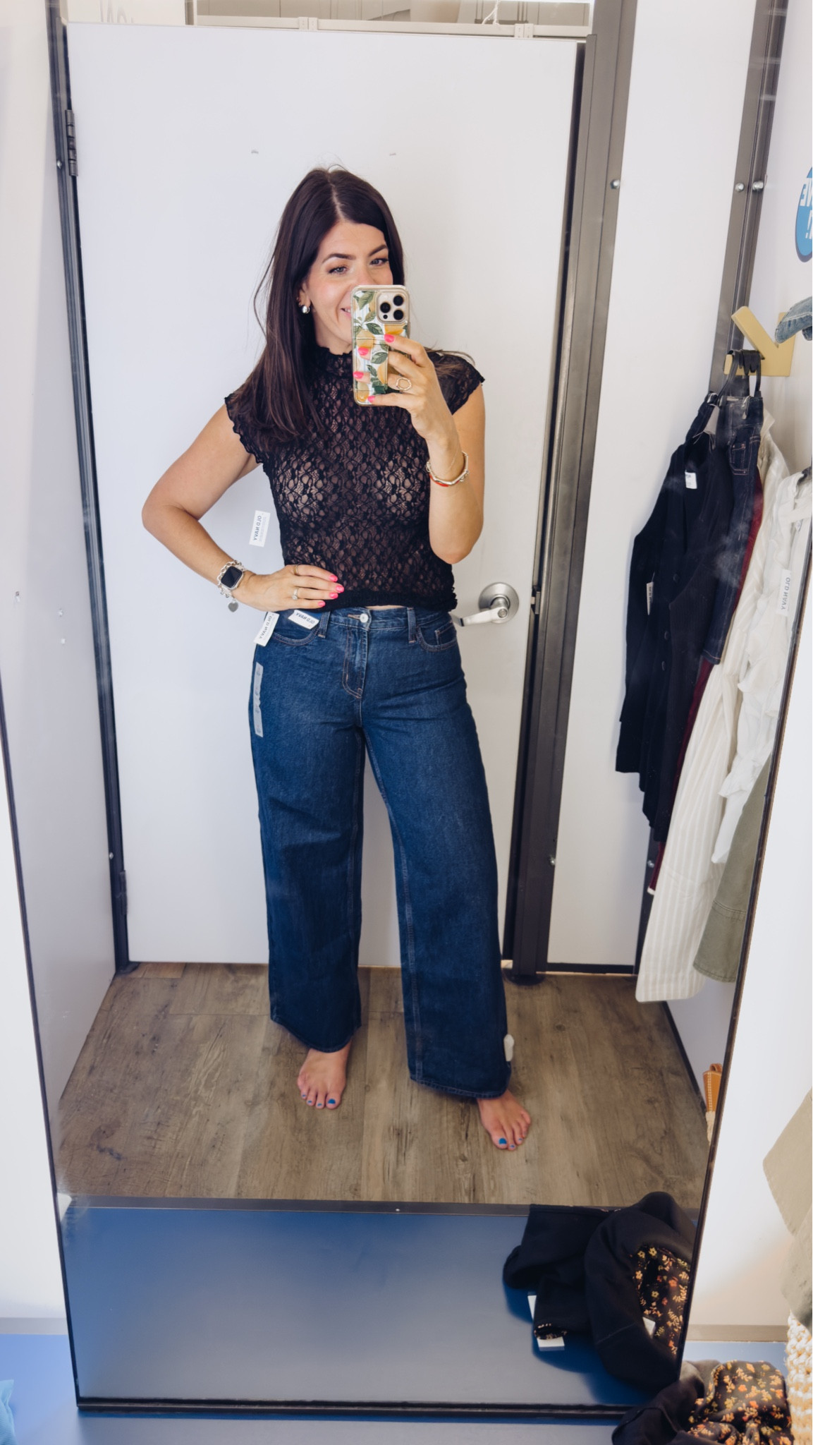 Old navy try on
In a medium lace tee and a 6 short wide leg jeans


#LTKMidsize #LTKFindsUnder50 #LTKSaleAlert