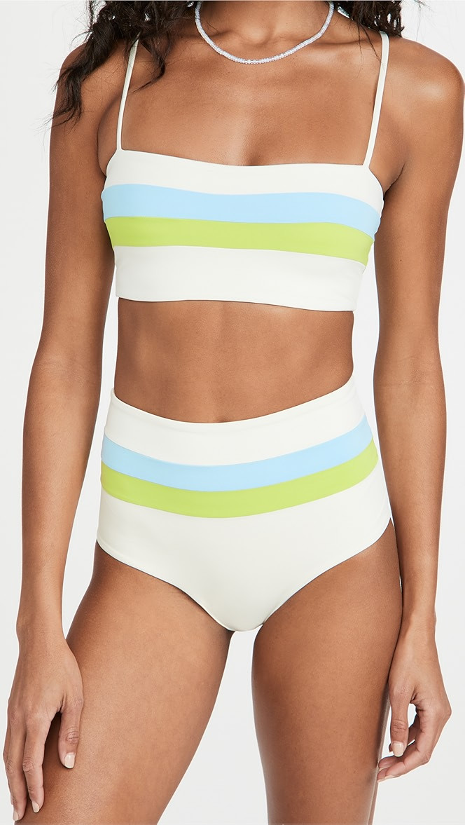 Rebel Stripe Bikini Top | Shopbop