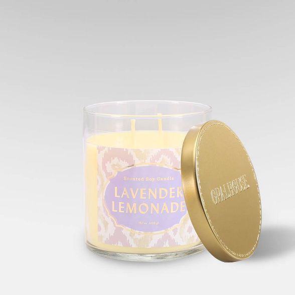 15.1oz Lidded Glass Jar 2-Wick Candle Lavender Lemonade - Opalhouse™ | Target