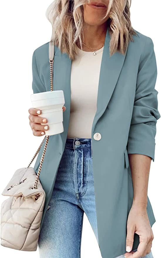 Paitluc Womens Blazer Buttons Blazer Jackets for Women Business Work Casual Fall 2022 | Amazon (US)