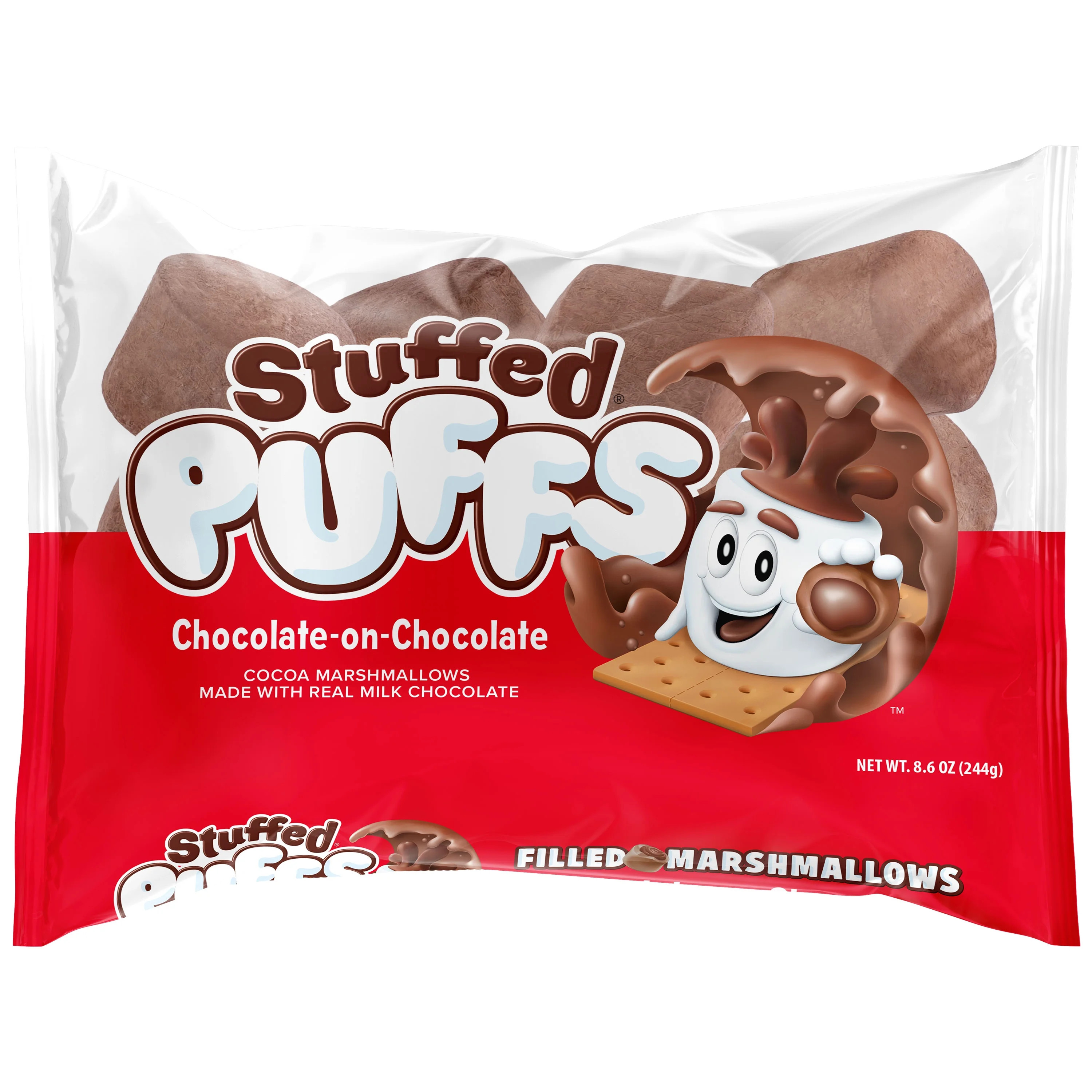 Stuffed Puffs® Chocolate-on-Chocolate Cocoa Marshmallow Filled with Milk Chocolate - Walmart.com | Walmart (US)