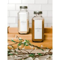 New Large Spice Labels/For 16 Oz Spice Jars 3 Different Styles Storage Organization Home Decor | Etsy (US)