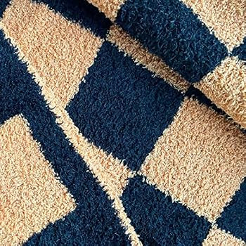 Amazon.com: Luxury Fuzzy Checkered Blanket Checkerboard Blanket Lightweight Throw Blanket - Super... | Amazon (US)