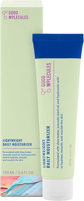 Good Molecules Lightweight Daily Moisturizer - Non-Greasy Face Moisturizer with Shea Butter and H... | Amazon (US)