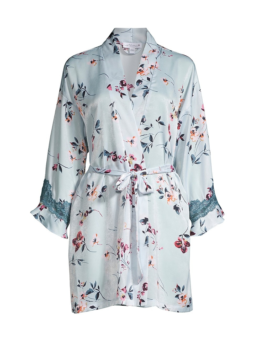 In Bloom Women's Ivy Wrapper Floral Robe - Blue Sage - Size XS-Small | Saks Fifth Avenue