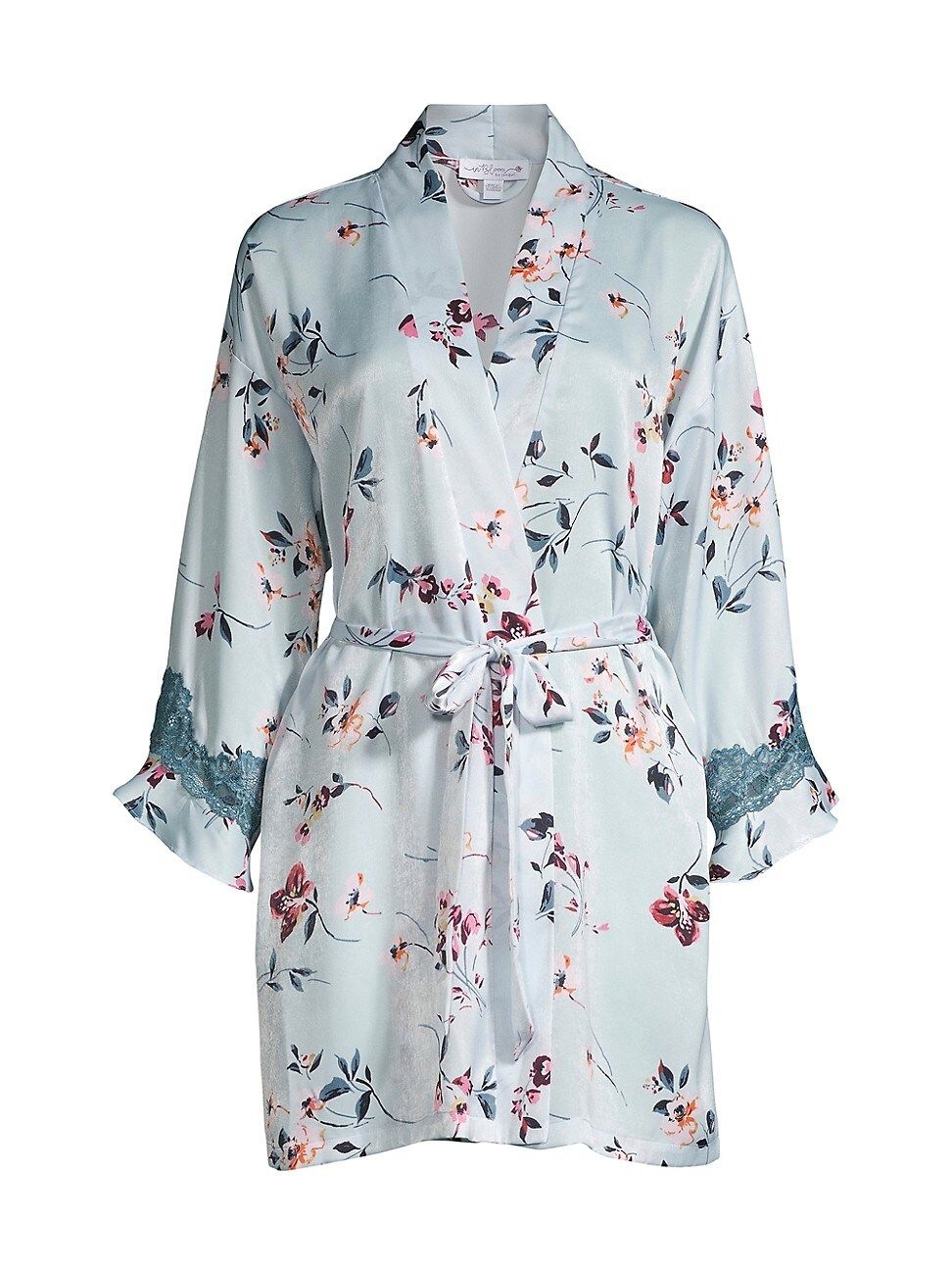 In Bloom Women's Ivy Wrapper Floral Robe - Blue Sage - Size XS-Small | Saks Fifth Avenue