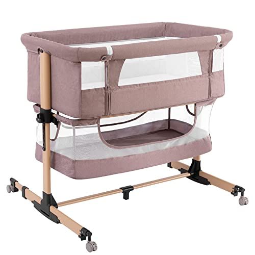 nordmiex 3 in 1 Baby Crib Bedside Crib,Baby Bassinet,Baby Bed Adjustable Portable Bed for Infant/... | Amazon (US)