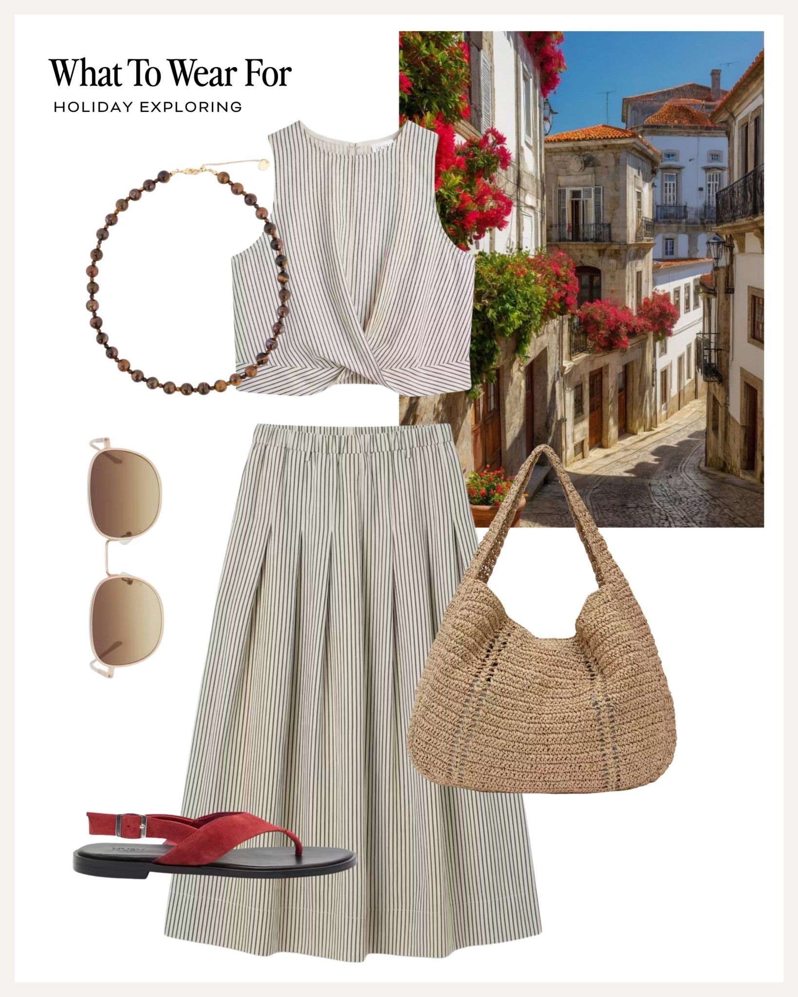 Holiday exploring ☀️ 

Summer outfits, hush new in, coord ser, midi skirt, straw bag

#LTKsummer #LTKuk