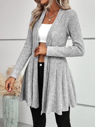 SHEIN LUNE Solid Batwing Sleeve Sweater Vest | SHEIN