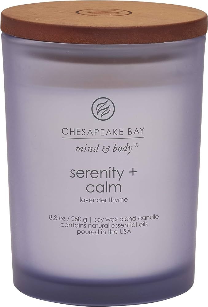 Chesapeake Bay Candle Scented Candle, Serenity + Calm (Lavender Thyme), Medium Jar, Home Décor, ... | Amazon (US)