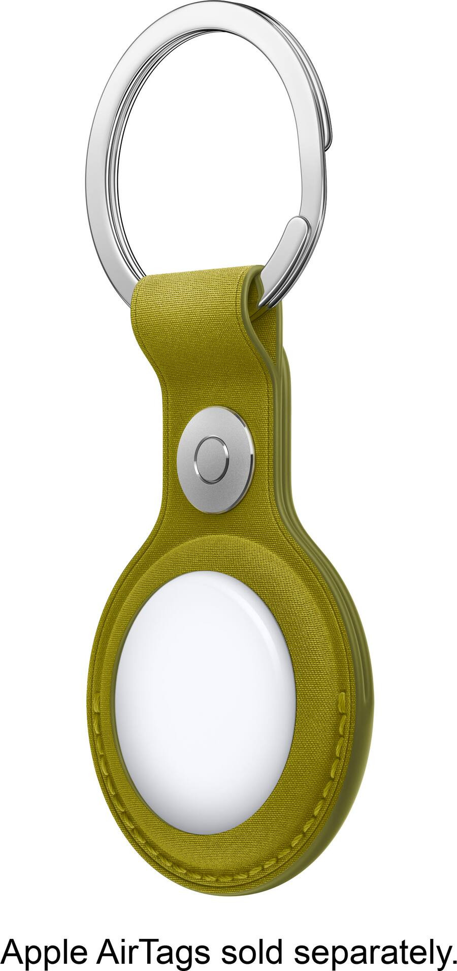 Apple - AirTag FineWoven Key Ring - Chartreuse | Best Buy U.S.