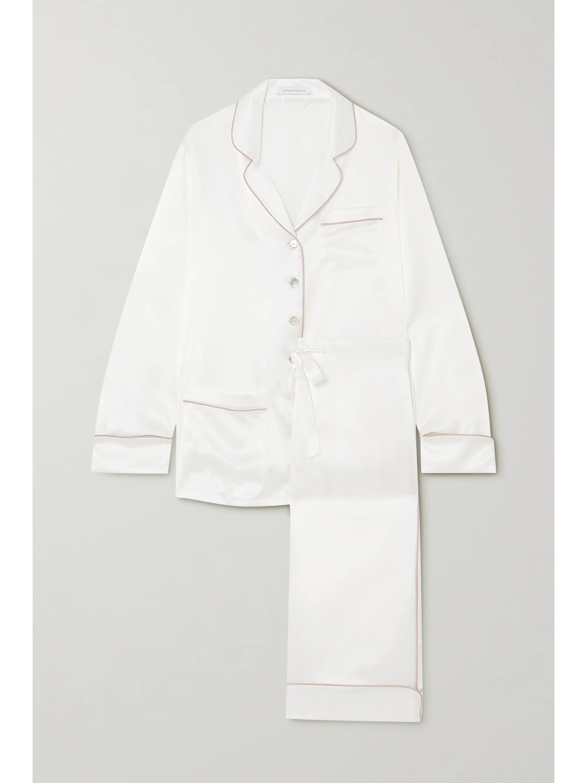 Coco silk-satin pajama set | NET-A-PORTER (UK & EU)