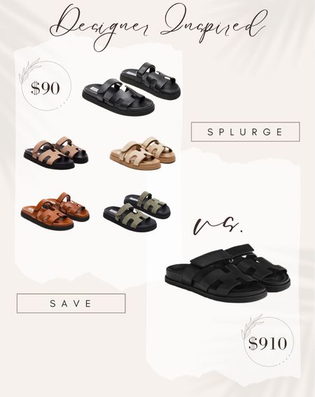 Designer inspired splurge vs save shoes, bougie on a budget, h sandals, Steve Madden 

#LTKbeauty #LTKitbag #LTKshoecrush #LTKstyletip #LTKfindsunder100 #LTKfindsunder50 #LTKsalealert #LTKworkwear #LTKmidsize #LTKVideo #LTKSeasonal #LTKU

Travel Outfit, Work Outfit, Jeans, Spring Outfit, white dress, sandals, Date night outfit, Dress, Wedding Guest Dress