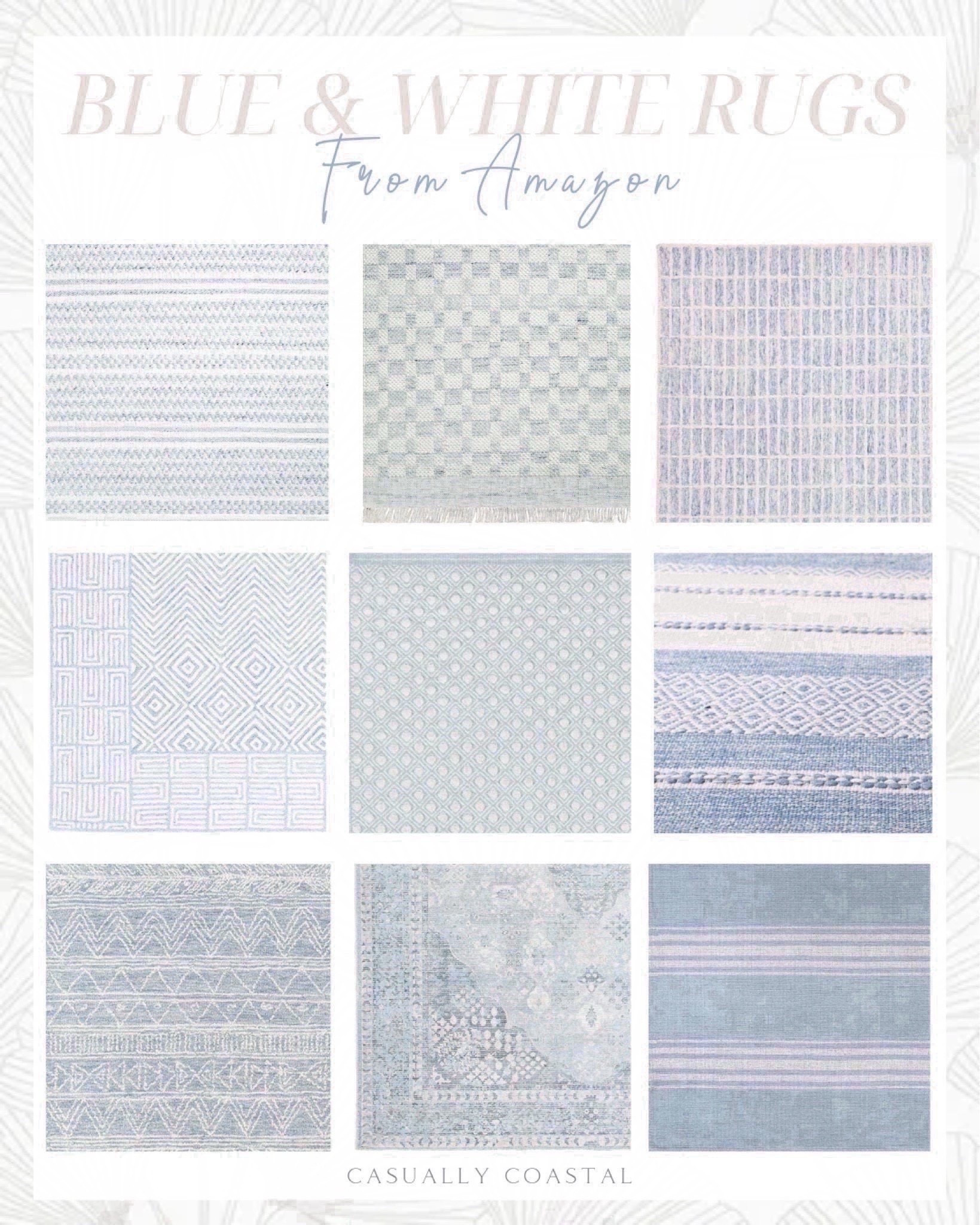 Blue & White rugs from Amazon!
-
Affordable rugs, coastal rugs, coastal home, blue and white home decor, area rug, runner, coastal home decor, blue home decor, living room rug, affordable home, Amazon rugs, living room rugs, bedroom rugs, dining room rugs, beach house rugs, 8x10 rugs, 5x7 rugs, 9x12 rugs, Amazon washable rugs, blue rugs, rugs with fringe, textured rugs, beach house rugs, Amazon runners, runner rugs, affordable runners, washable runners, jute rugs, natural rugs

#LTKHome