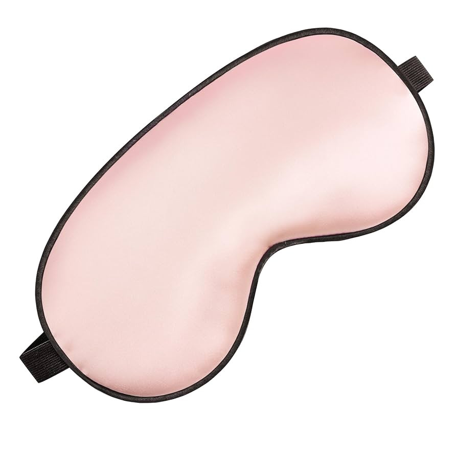 Silk Eye Sleep Mask - Adjustable Strap, Comfortable & Soft Satin Eye Mask, Blindfold Eyeshade for... | Amazon (US)