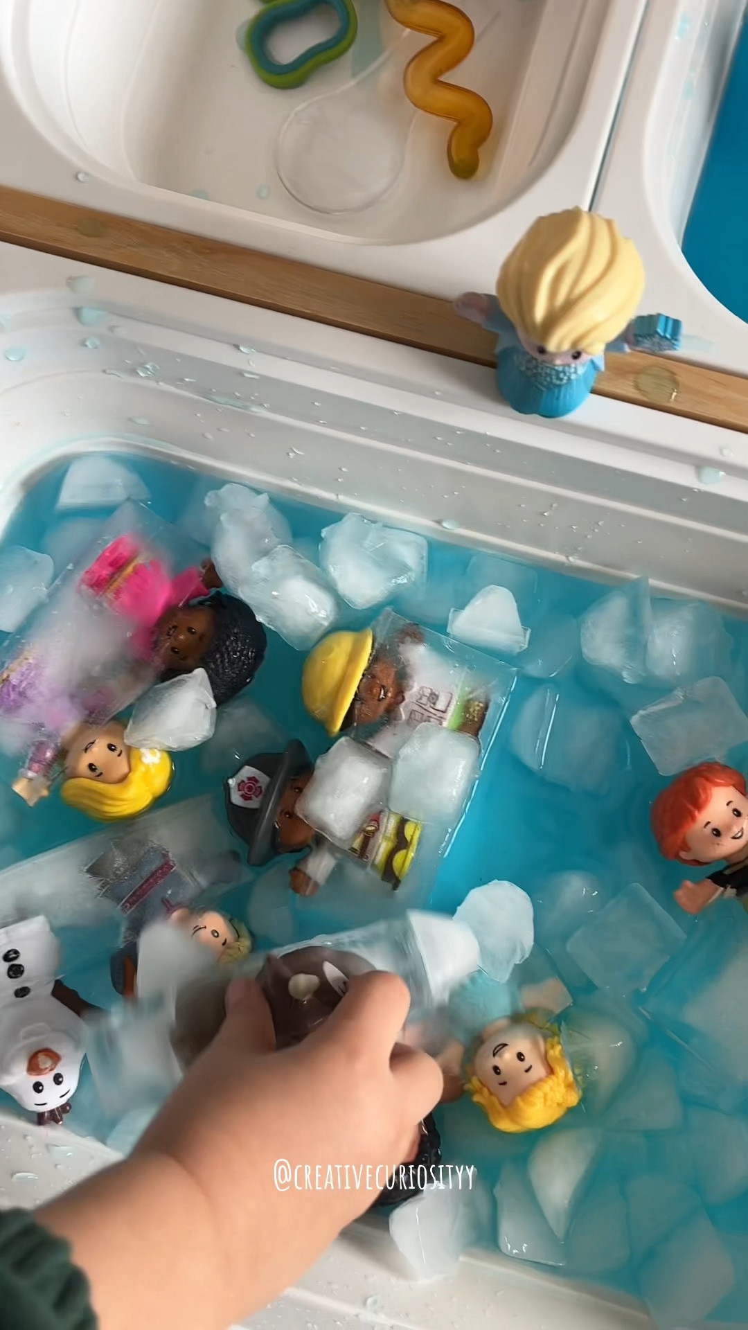 Elsa froze the toys sensory play 

#LTKKids #LTKFamily