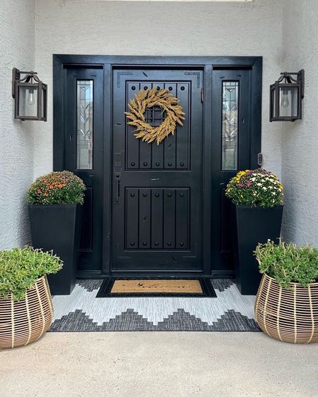 Outdoor patio refresh 
@liveloveblank home inspo
Outdoor front porch upgrade, outdoor rugs and planters, welcome mat, outdoor chairs 
Fall home decor, front porch decor

#LTKHoliday #LTKhome #LTKSeasonal