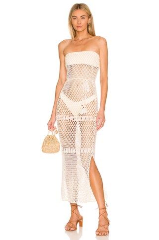 Flook The Label Lillie Dress in Ivory from Revolve.com | Revolve Clothing (Global)