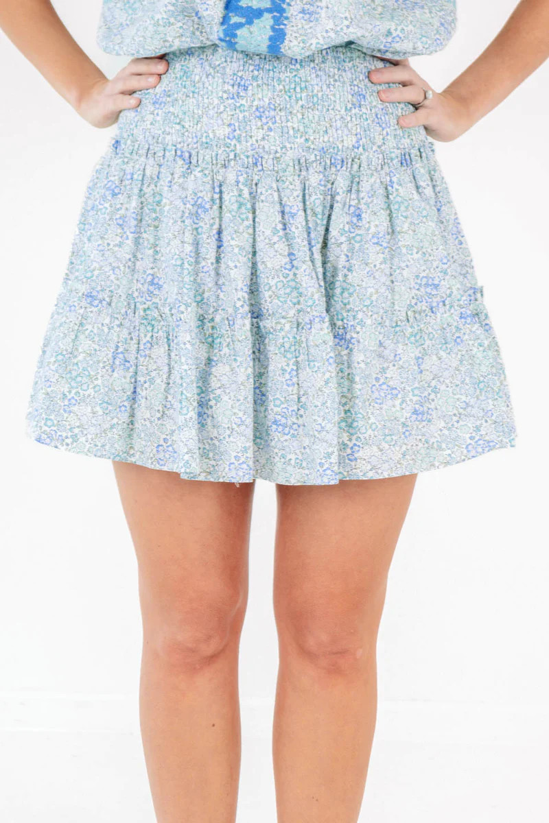 The Meadows Skort - Blue Floral | The Impeccable Pig