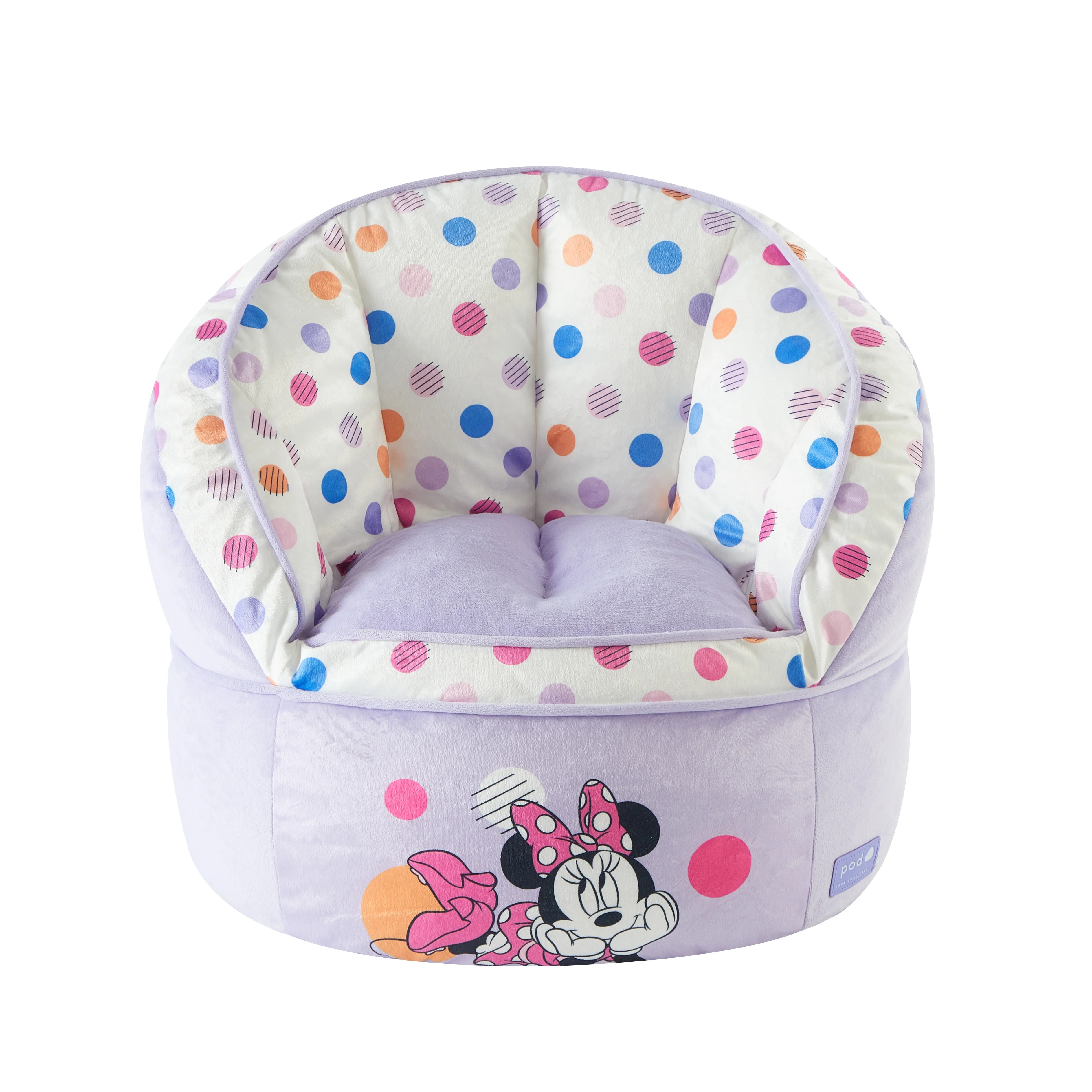 Disney Minnie Mouse Purple Polyester Bean Bag Chair | Walmart (US)