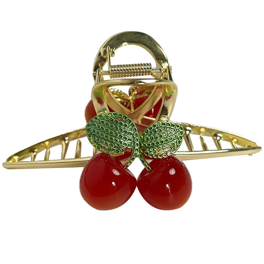 Hair Jaw Clip Cherry Hair Claw Clip Large Hair Barrette Women Hair Styling Tool | Walmart (US)