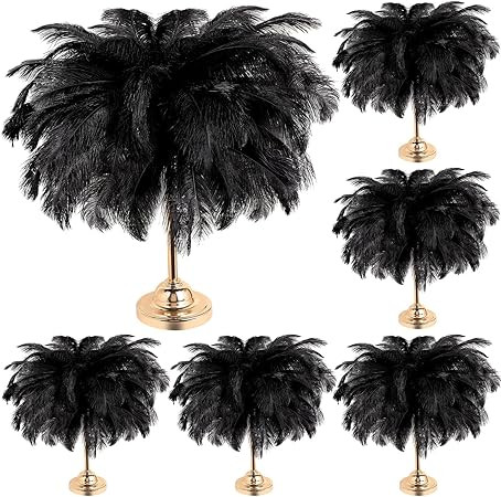 XunYee 100 Pcs Large Natural Ostrich Feathers Plumes Bulk for Centerpiece 16-18 Inch (40-45 cm) F... | Amazon (US)