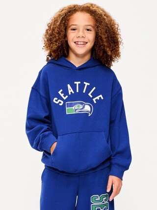 Seattle Seahawks Oversized Pullover Hoodie for Boys | Old Navy (US)